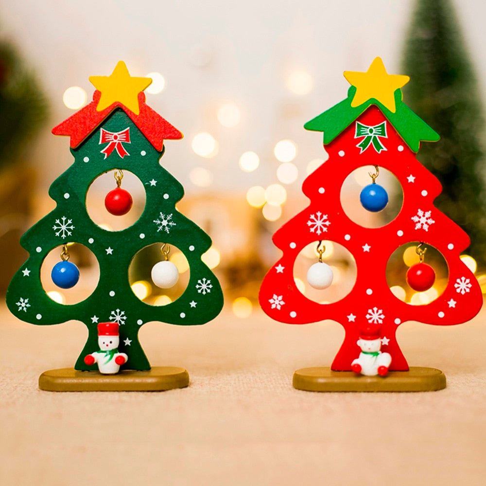 Wooden Simply Elegant Christmas Tree Ornament