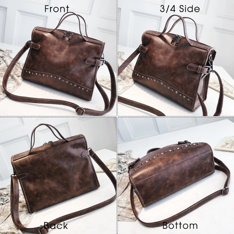 Women's Quality Leather Messenger Shoulder Bag