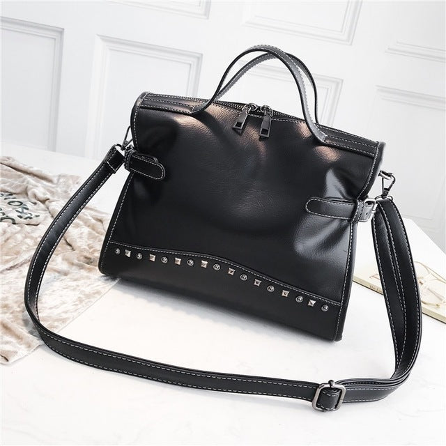 Women's Quality Leather Messenger Shoulder Bag