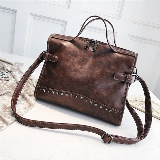 Women's Quality Leather Messenger Shoulder Bag