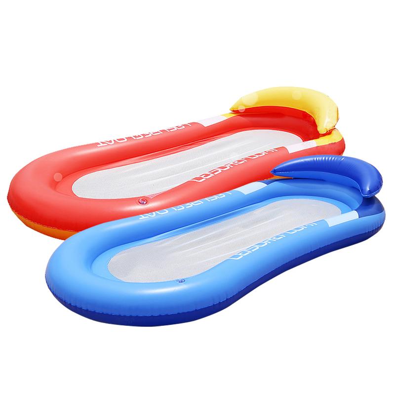 Inflatable Pool Mesh Lounging Raft
