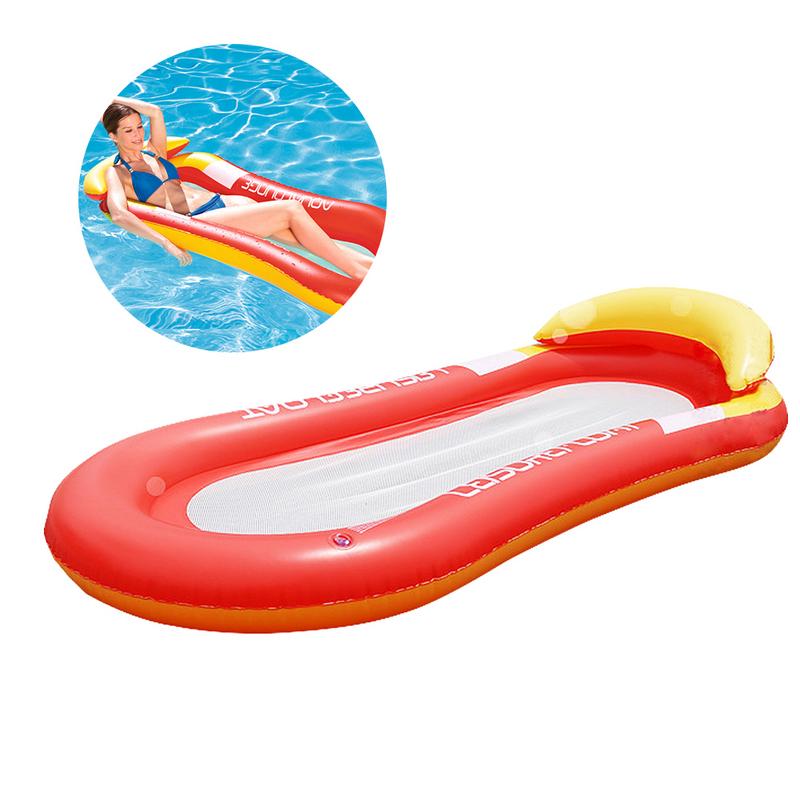 Inflatable Pool Mesh Lounging Raft