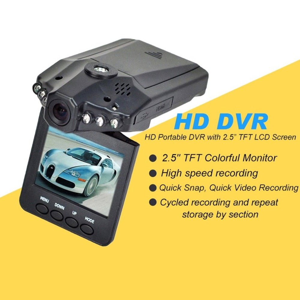 CMOS 2.5 inch HD LED Car Dashboard Camcorder DVR