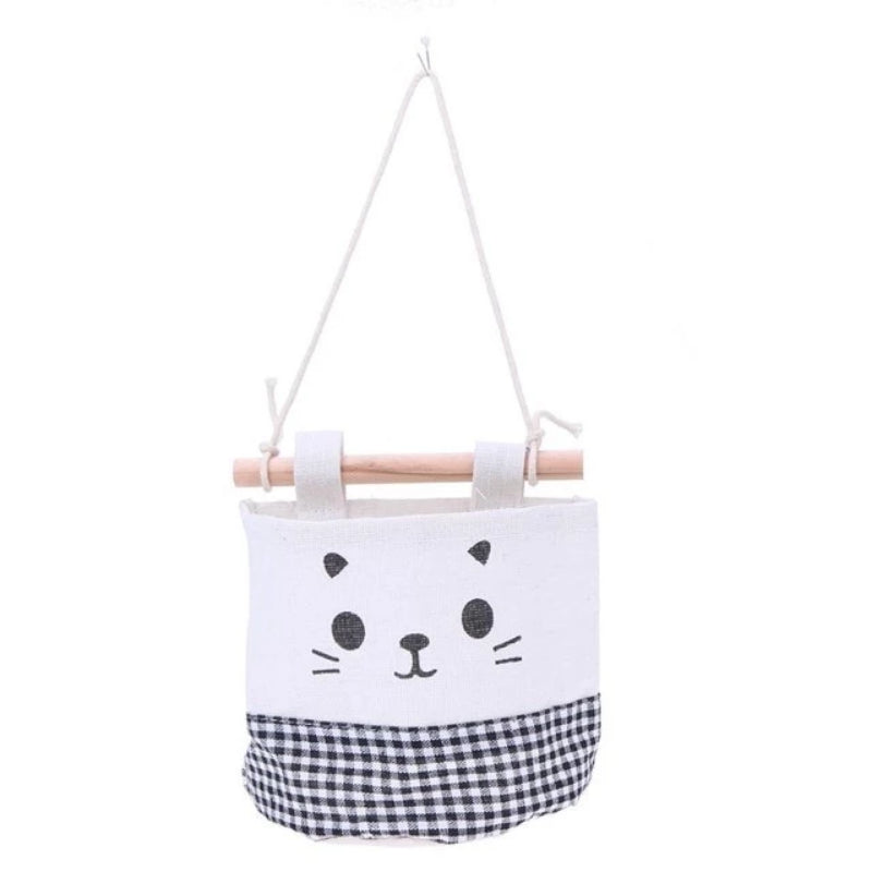 Cartoon Cat Wall Hanging Organizer