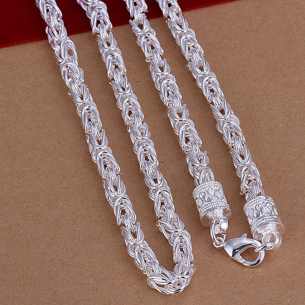 Men's 925 Sterling Silver Dragon Chain Necklace