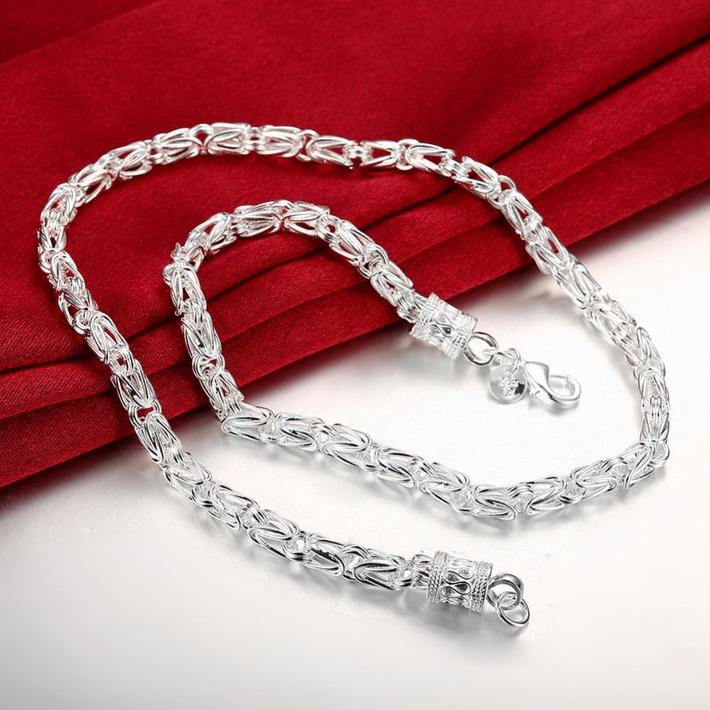 Men's 925 Sterling Silver Dragon Chain Necklace