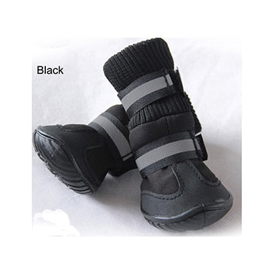 4Pcs/Set Winter Non Slip Dog Boots