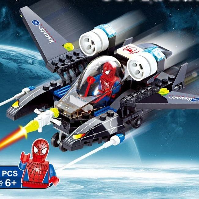 Spider-Man Spacecraft Building Blocks Set - 112 Pieces