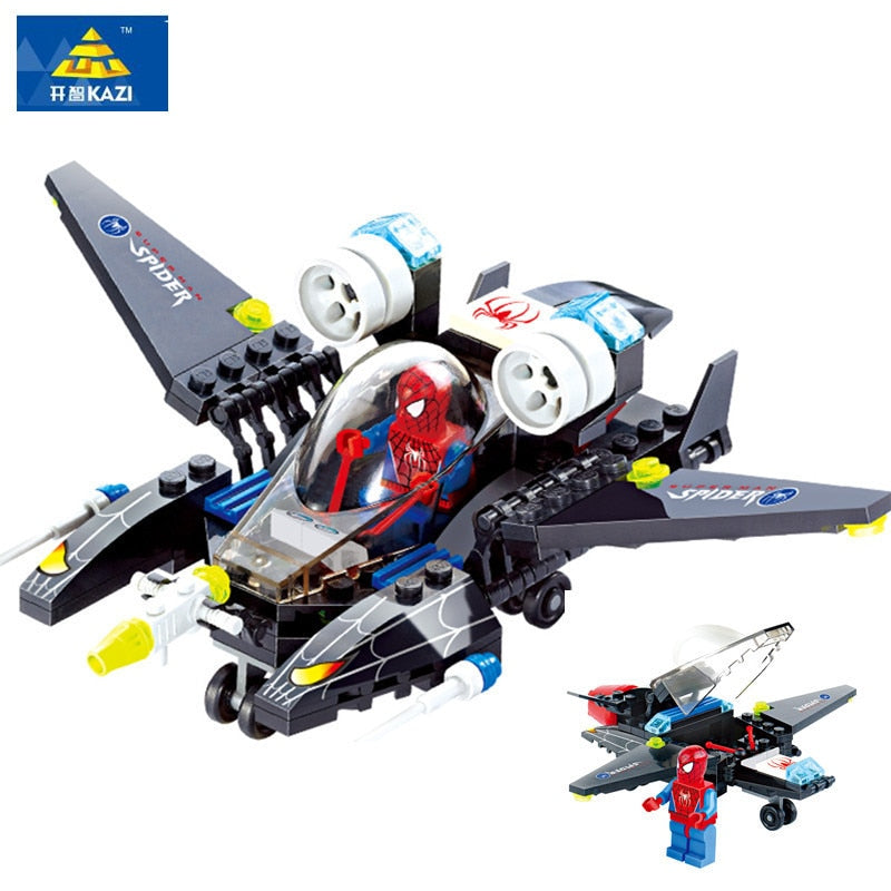 Spider-Man Spacecraft Building Blocks Set - 112 Pieces