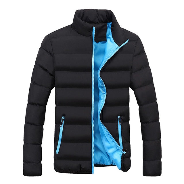 Men's Casual Cotton Padded Slim Fit Winter Jacket