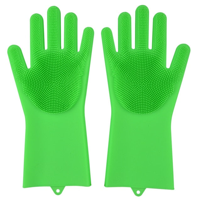 Silicone Magic Cleaning Scrubber Gloves