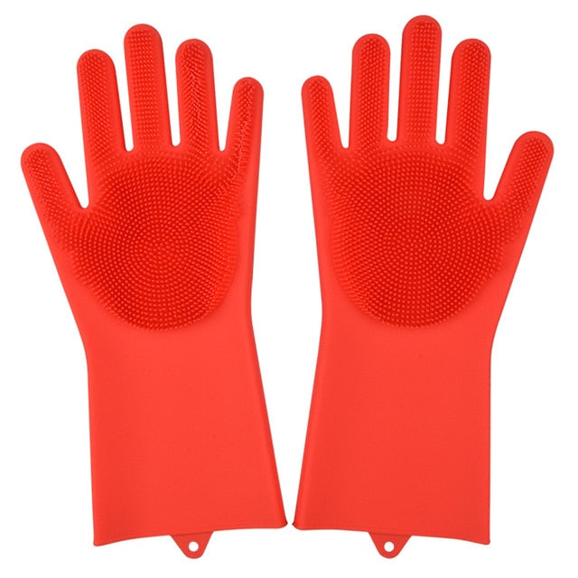 Silicone Magic Cleaning Scrubber Gloves