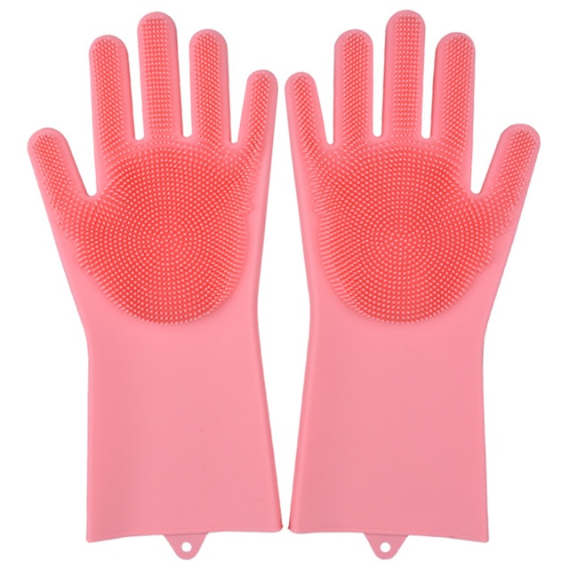 Silicone Magic Cleaning Scrubber Gloves