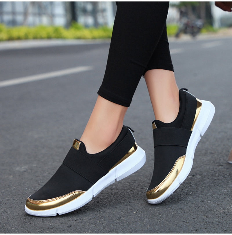 Women's Slip-On Casual Comfort Breathable Stretch Fit Sneakers
