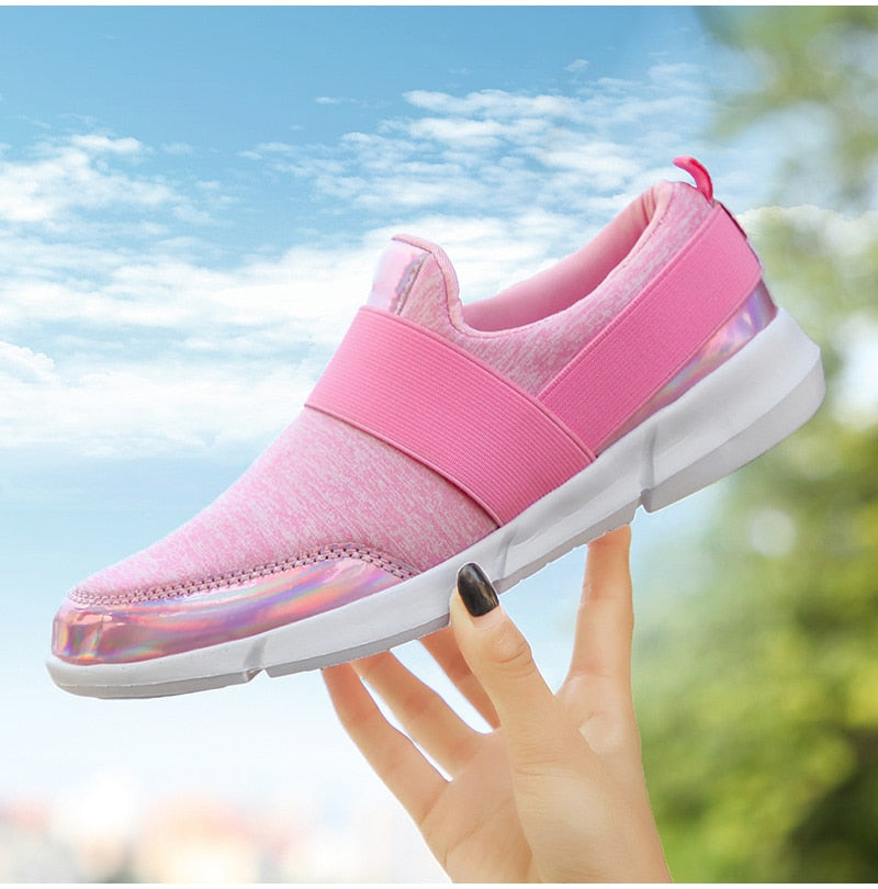 Women's Slip-On Casual Comfort Breathable Stretch Fit Sneakers