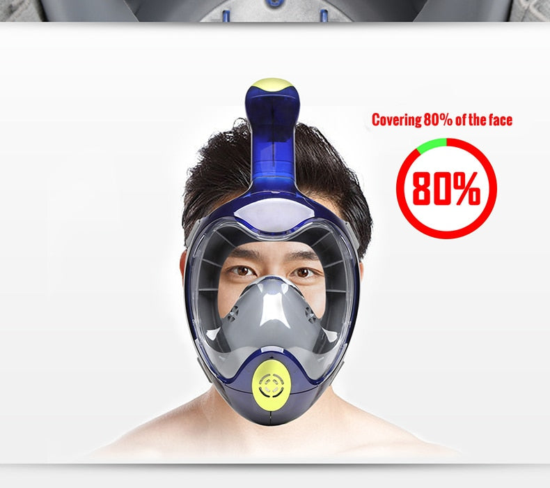 Anti-Leak Scuba Snorkeling Full Face Mask