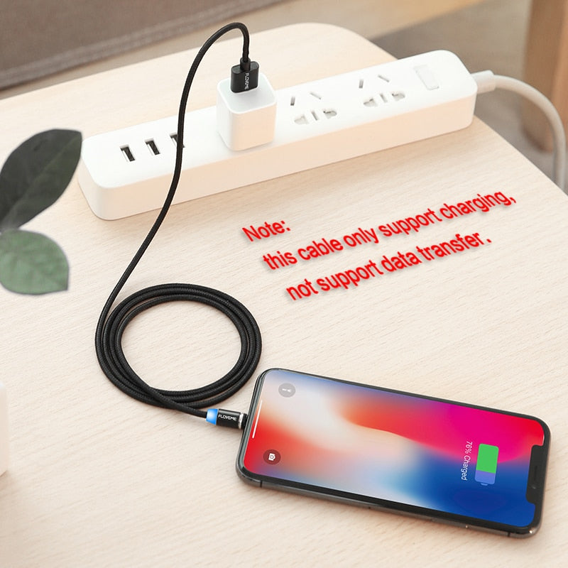 360° Magnetic LED Charging Cable for Android and iPhones