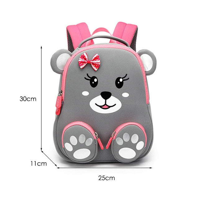 Children's 3D Animal Cartoon Backpack