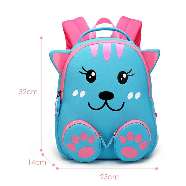 Children's 3D Animal Cartoon Backpack