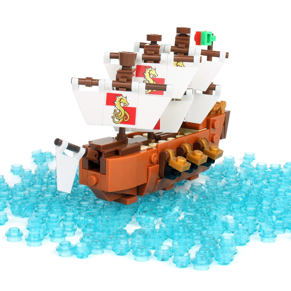 Ship in a Bottle Building Blocks Set - 1,078 Pieces