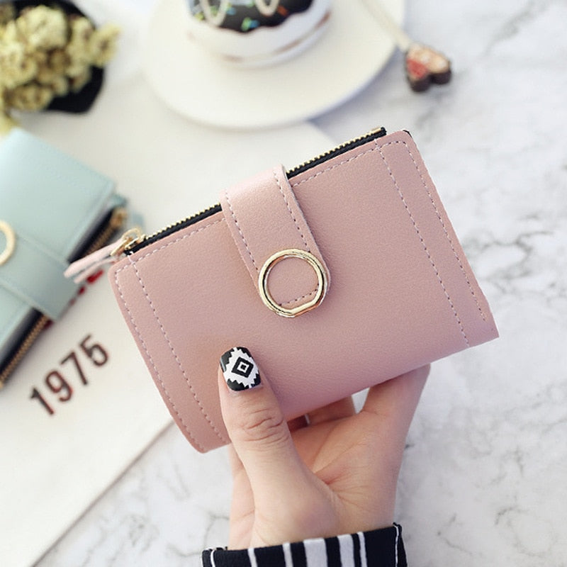 Women's Fashion Leather Clutch Wallet