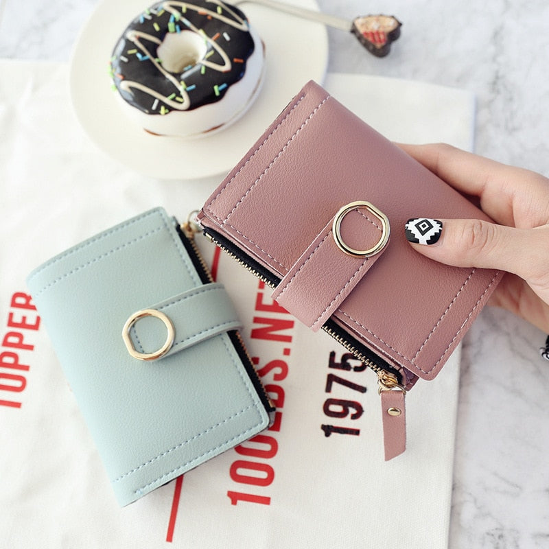 Women's Fashion Leather Clutch Wallet
