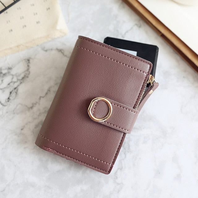 Women's Fashion Leather Clutch Wallet