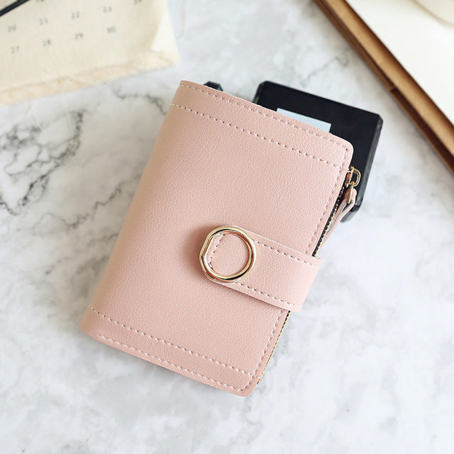 Women's Fashion Leather Clutch Wallet