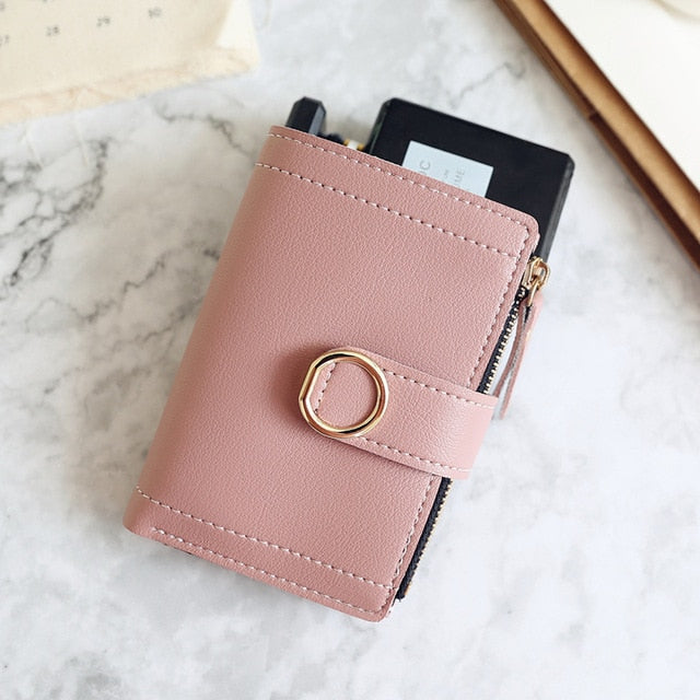 Women's Fashion Leather Clutch Wallet