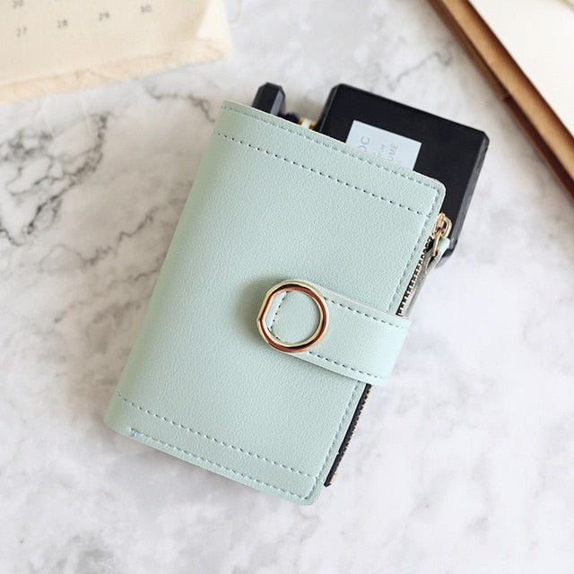 Women's Fashion Leather Clutch Wallet