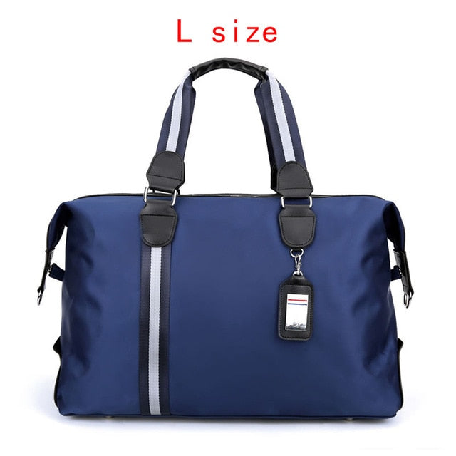 Men's Large Capacity Travel Bag Waterproof Nylon Hand Luggage