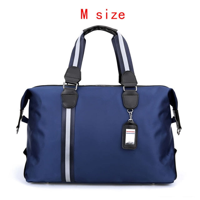 Men's Large Capacity Travel Bag Waterproof Nylon Hand Luggage