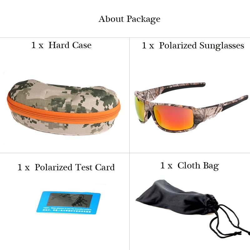 Outdoor Camouflage Sport Polarized Designer Sunglasses
