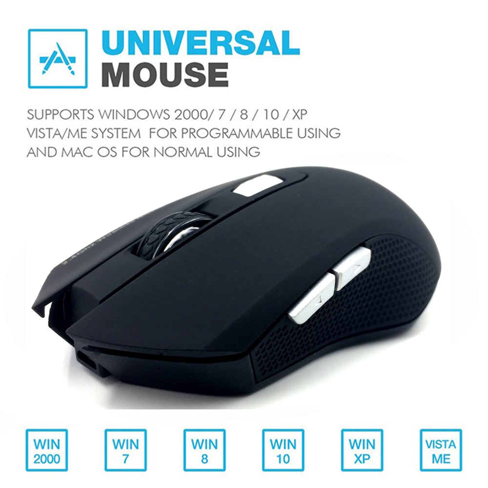 2.4G Rechargeable Wireless 6D Silent Button Mouse
