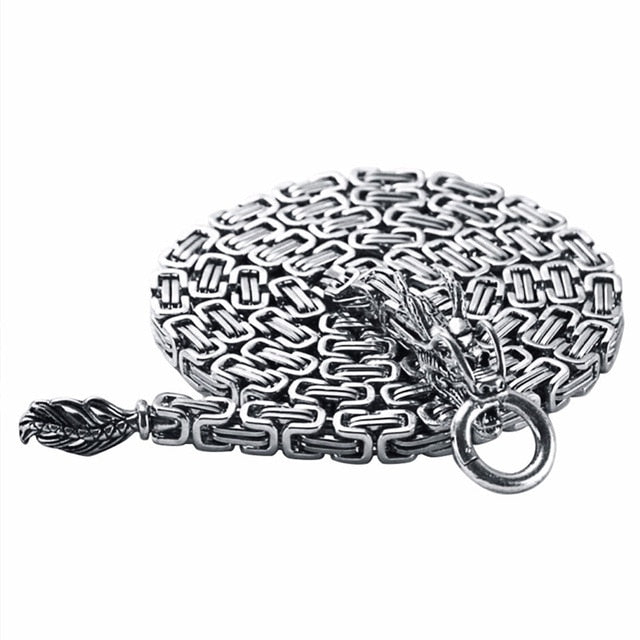 Stainless Steel Tactical Dragon Head Self Defense Chain