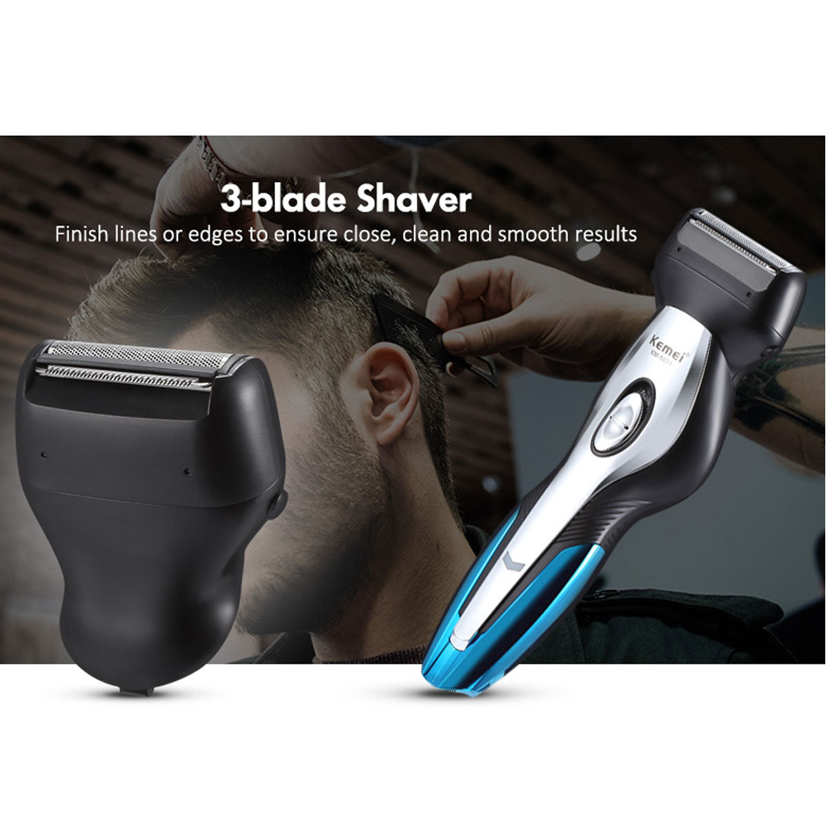 Rechargeable Electric Hair Trimmer 11 in 1 Clipper Electric Shaver