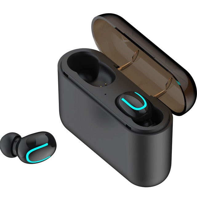 Bluetooth 5.0 IPX5 Waterproof Handsfree Earbuds with Free Charge Box
