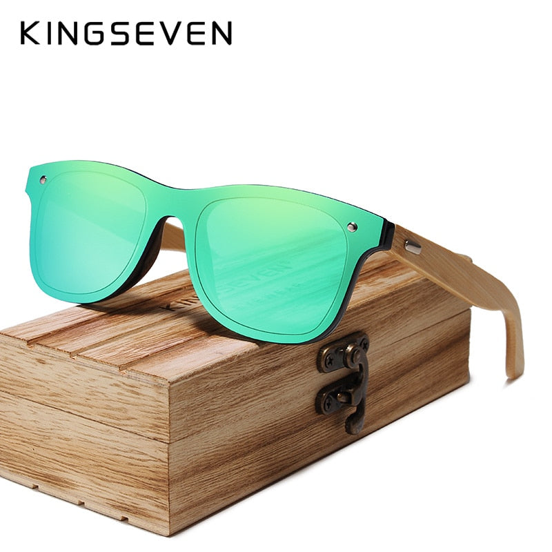 Men's Polarized Bamboo UV400 Sunglasses