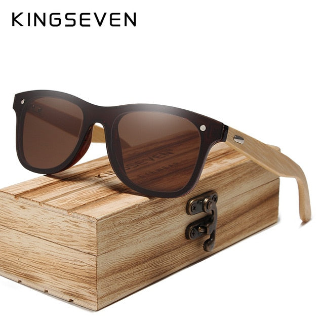 Men's Polarized Bamboo UV400 Sunglasses