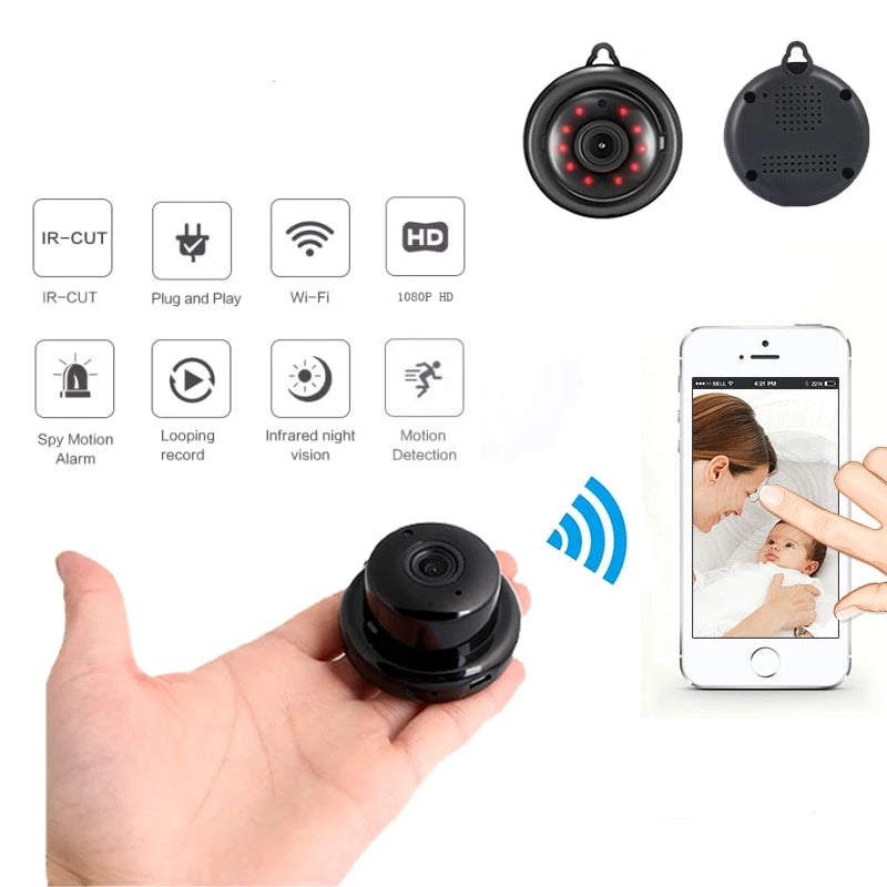 Home Security Mini WIFI 1080P IP Wireless Infrared Night Vision Motion Spy Camera