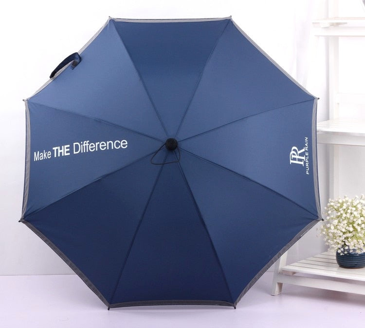 Ultra-Light Aluminum Glass Fiber Light Reflective Long Handle Umbrella