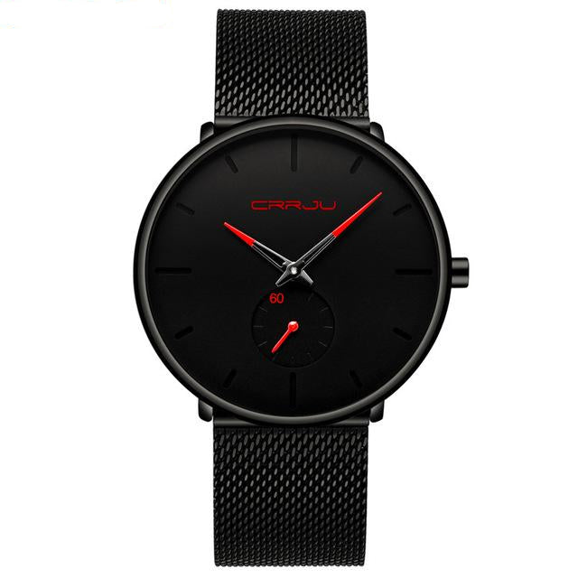 Men's Luxury Black Face Wrist Watch