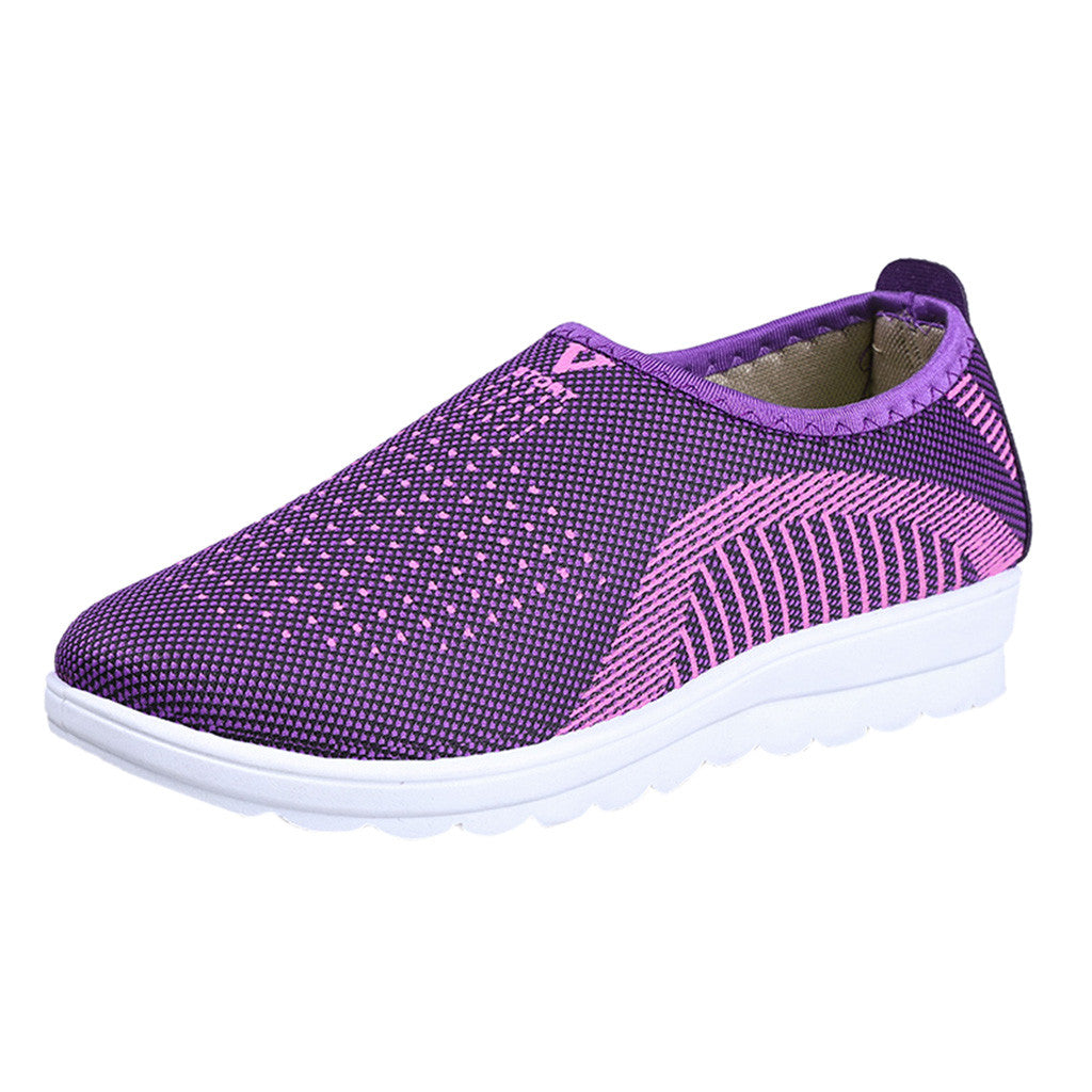 Women's Mesh Comfort Slip-On Walking Sneakers