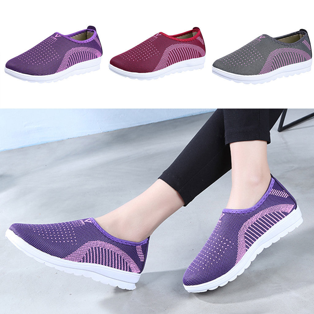 Women's Mesh Comfort Slip-On Walking Sneakers