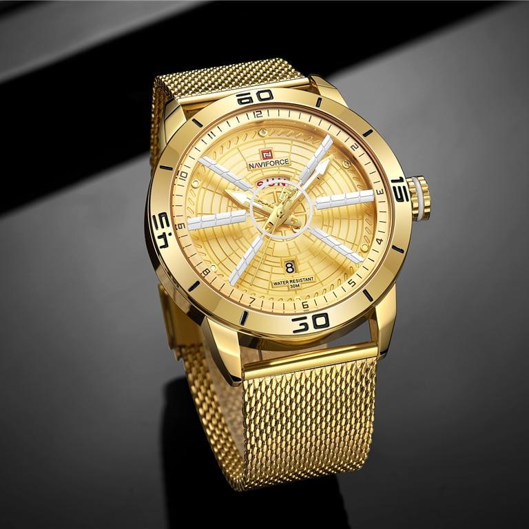 Men's Luxury Steel Band Waterproof Quartz Sport Business Watch