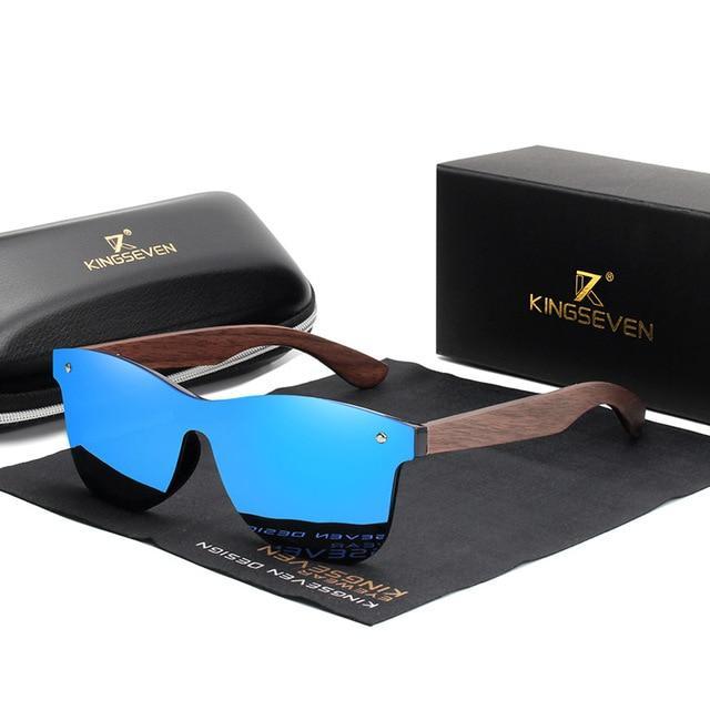 Men's Luxury Walnut Wood Polarized Designer Sunglasses