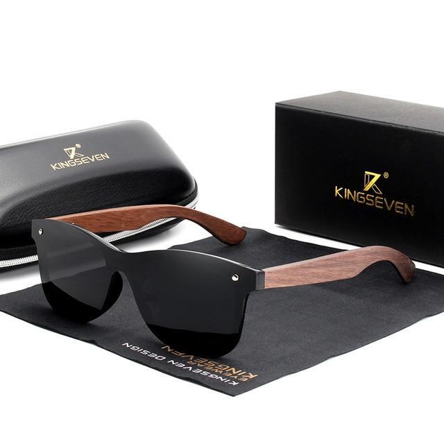 Men's Luxury Walnut Wood Polarized Designer Sunglasses