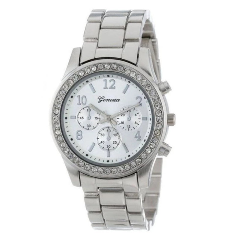 Women's Quartz Stainless Steel Three Eyes Watch