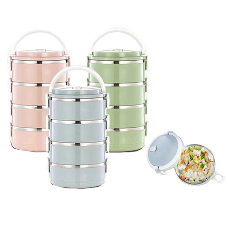 Stainless Steel Insulated Portable Thermal Leakproof Lunchbox