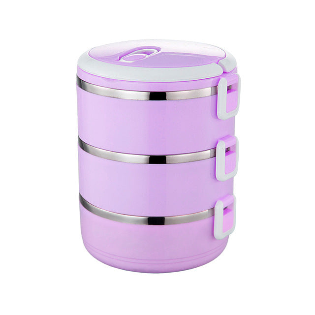 Stainless Steel Insulated Portable Thermal Leakproof Lunchbox